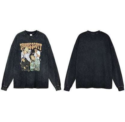 Travis Scott Vintage Crewneck Genser