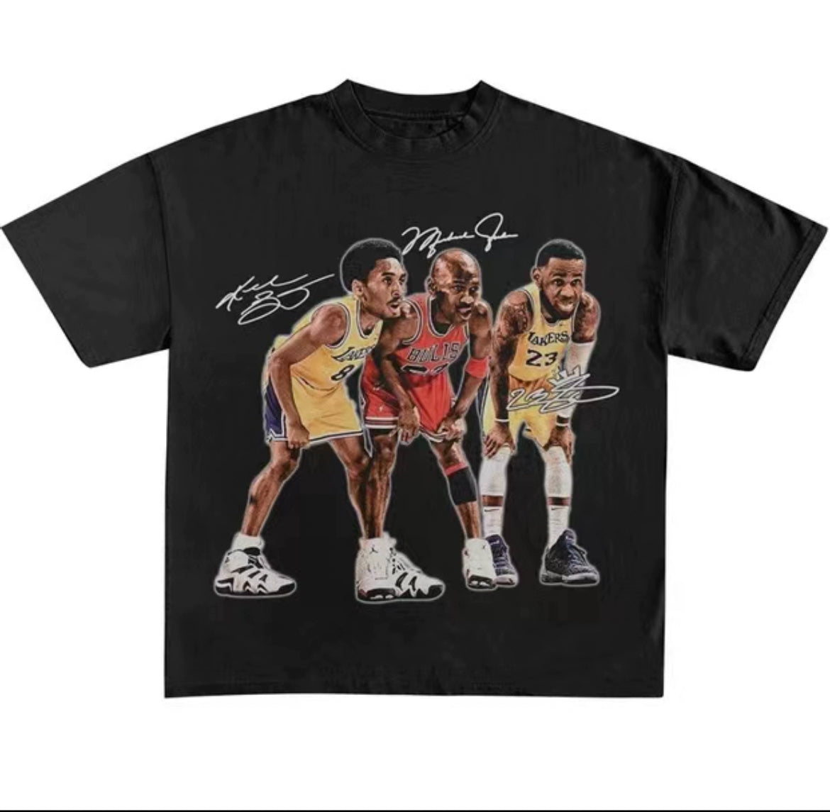 Kobe x Jordan x Lebron T-skjorter