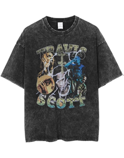 Travis Scott Vintage T-skjorter «Washed»