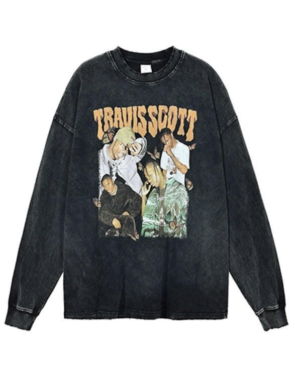 Travis Scott Vintage Crewneck Genser