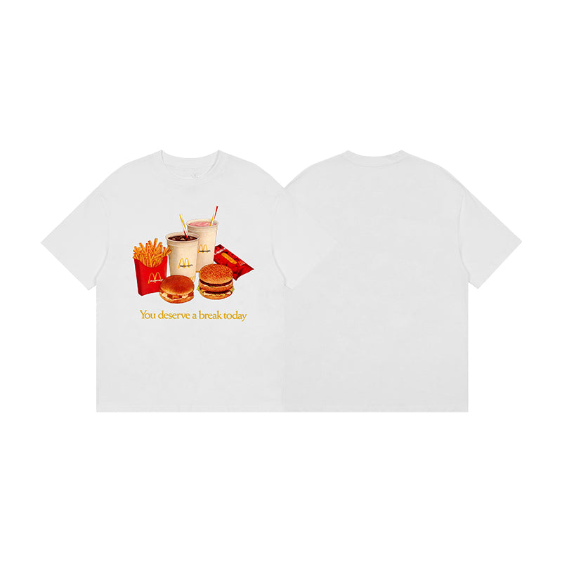 Travis Scott x McDonald's T-Skjorte "You Deserve A Break Today"