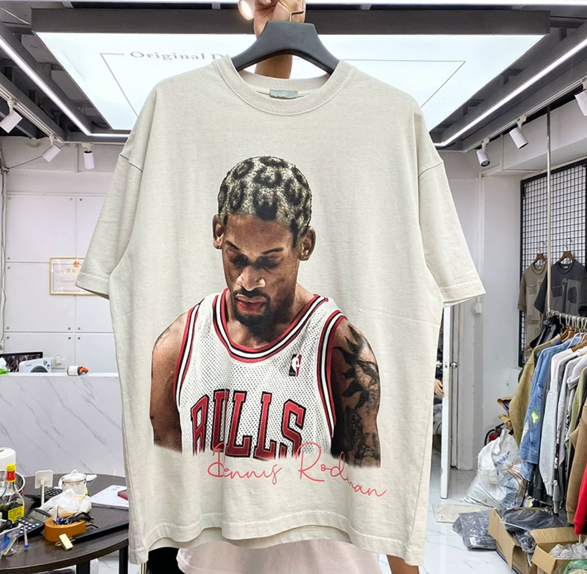 Dennis Rodman Vintage T-skjorte