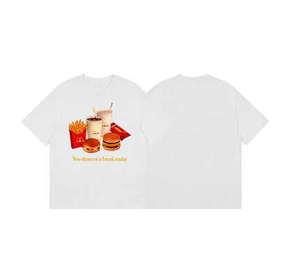 Travis Scott x McDonald's T-Skjorte "You Deserve A Break Today"