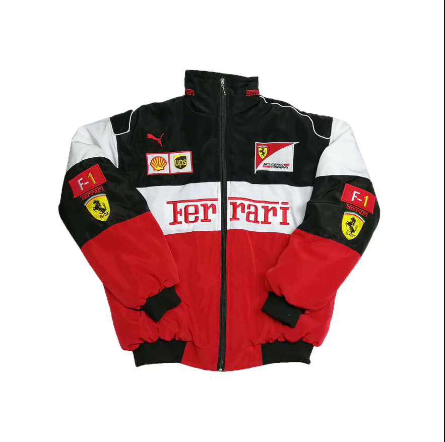 Ferrari Formula 1 Jakke Hvit/Rød/Svart