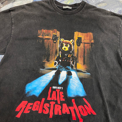 Kanye West "Late Registration" Vintage T-skjorte