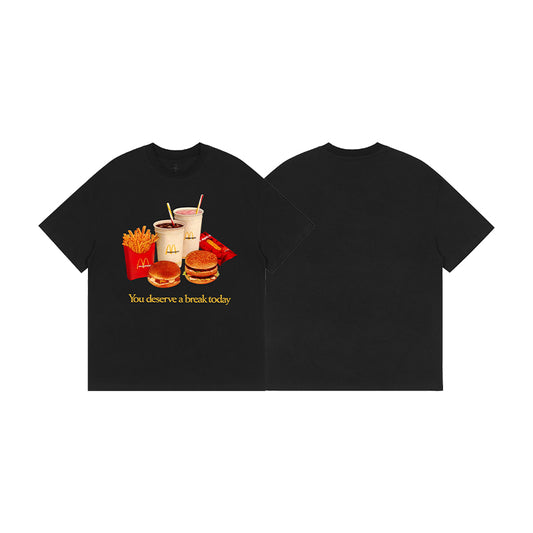 Travis Scott x McDonald's T-Skjorte "You Deserve A Break Today"