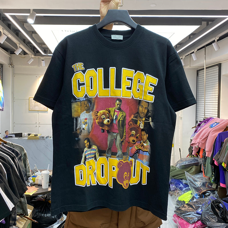 Kanye West "College Dropout" Vintage T-skjorte