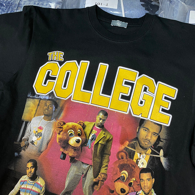 Kanye West "College Dropout" Vintage T-skjorte