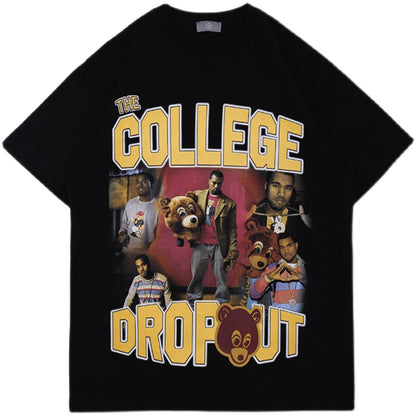 Kanye West "College Dropout" Vintage T-skjorte