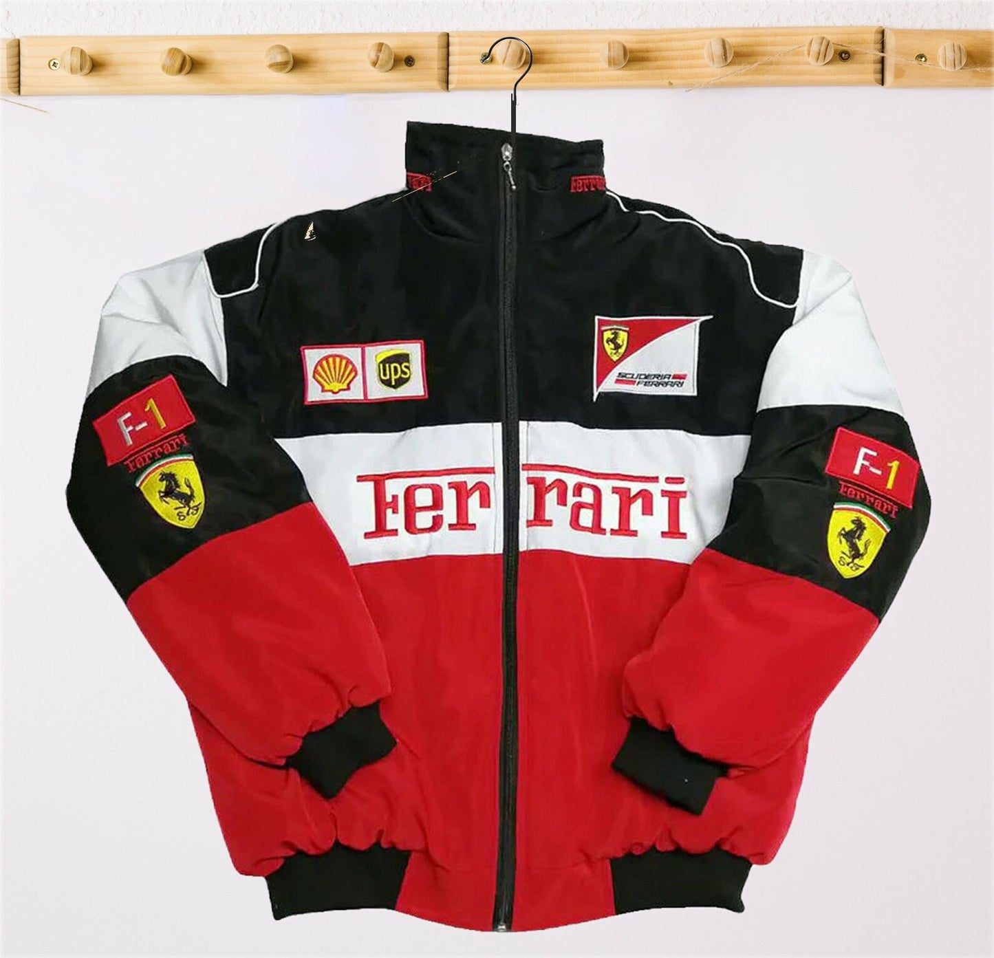 Ferrari Formula 1 Jakke Hvit/Rød/Svart