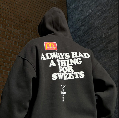 Travis Scott x McDonald's Genser Svart "Always Had A Thing For Sweets"