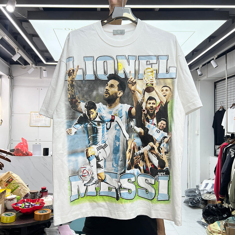 Lionel Messi Vintage T-skjorte "Argentina"