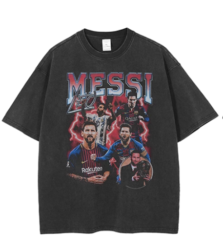 Lionel Messi Vintage T-skjorte "Barcelona"