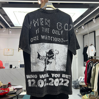 Metro Boomin "Heroes & Villains - When God is the only one watching" Vintage T-skjorte